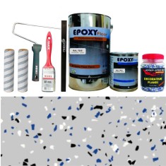 Kit Complet Vopsea Epoxidica Gri Deschis RAL 7035
