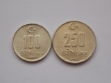 LOT 3 MONEDE DIFERITE 100,250 BIN LIRA TURCIA