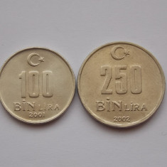 LOT 3 MONEDE DIFERITE 100,250 BIN LIRA TURCIA