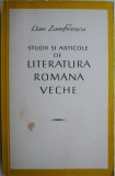 Studii si articole de literatura romana veche &ndash; Dan Zamfirescu