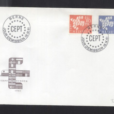 Switzerland 1961 Europa CEPT Mi.736-737 FDC UN.033