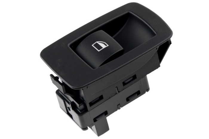 Comutator macara geam Bmw Seria 1 E87 2006-, 3 E90, E91 2004-, X5 E70 2006-, 3-Pini, Negru, NTY EWS-BM-013