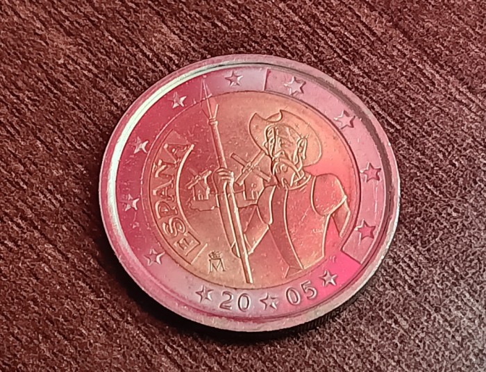 C50 - Moneda foarte veche - 2 euro - Spania - 2005 - omagiala