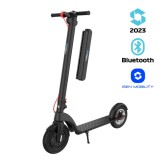 Cumpara ieftin Trotineta electrica pliabila iSEN X8 2023 Negru, APP, BT, 10 inch, motor 350W, autonomie max 45km, viteza pana la 38km h, baterie detasabila