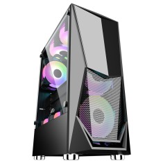 Carcasa ATX 1stPLAYER Gaming DK-3 ATX RGB Mid-Tower 3 Ventilatoare incluse Dk3
