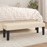 Banca Gossi Crem 100x30x30 cm Textil Multifunctionala, Sezut Confortabil, Living Dormitor Hol