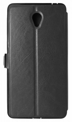 Husa tip carte cu stand neagra (cu decupaj casca) pentru Lenovo S860 Dual Sim foto