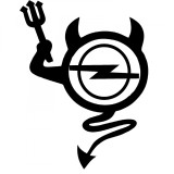 Cumpara ieftin Sticker Devil OPEL