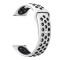Curea silicon compatibila Cookoo Smart Watch, telescoape Quick Release, 22mm, Alb/Negru