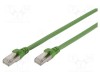 Cablu Patch Cord RJ45 DIGITUS S/FTP Cat 6a 20m verde