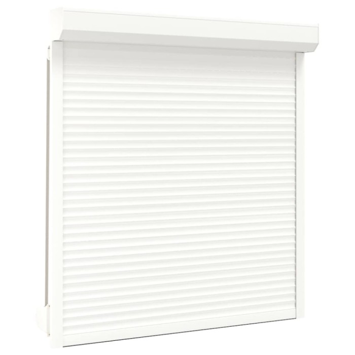 vidaXL Oblon rulant, alb, 140 x 150 cm, aluminiu