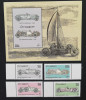SOMALIA-1990-DIN ISTORIA AUTOMOBILELOR-1x4 Val.+ 1 Colita-mnh-**SOM 152C, Africa, Transporturi