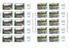 ROMANIA 2007 LP 1790 b EMISIUNE COMUNA ROMANIA -SERBIA MINICOLI 10 TIMBRE MNH