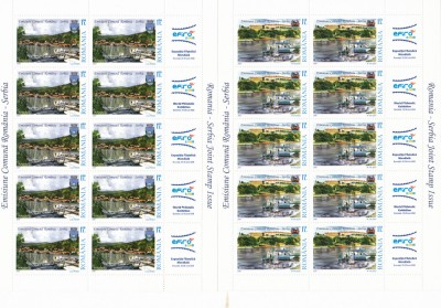 ROMANIA 2007 LP 1790 b EMISIUNE COMUNA ROMANIA -SERBIA MINICOLI 10 TIMBRE MNH foto