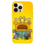 Husa compatibila cu Apple iPhone 15 Pro Max model Simson Country, Silicon, TPU, Viceversa, Transparent, Carcasa
