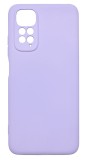 Husa de protectie din silicon pentru Redmi Note 11, SoftTouch, interior microfibra, Lilac, Oem