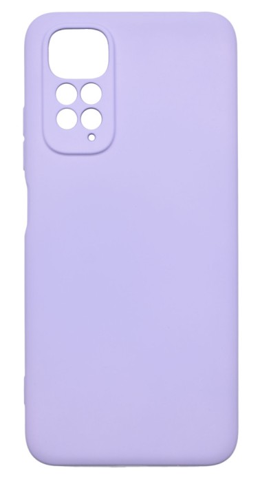 Husa de protectie din silicon pentru Redmi Note 11, SoftTouch, interior microfibra, Lilac