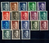 Generalgouvernement, ocupatia germana in Polonia 1941 - Uzuale Hitler, serie nestampilata cu sarniere