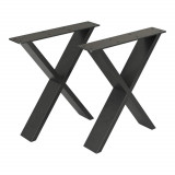 Tischgestell Maribo f&uuml;r Esstische Schwarz 72x55cm [en.casa] HausGarden Leisure, [en.casa]