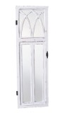 Oglinda fereastra Shabby Chic din lemn masiv alb AWC075