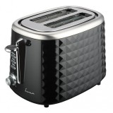Cumpara ieftin Prajitor de paine Fram, 850 W, 2 felii, decongelare, 7 niveluri rumenire, Negru