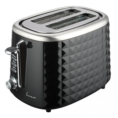 Prajitor de paine Fram, 850 W, 2 felii, decongelare, 7 niveluri rumenire, Negru foto