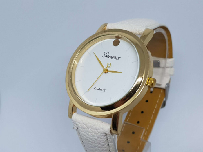 Ceas de dama Geneva gold white