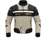 Cumpara ieftin Geaca moto BORLENI pentru barbati, 5 protectii, maro, XXL - OUTLET