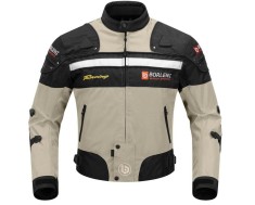 Geaca moto BORLENI pentru barbati, 5 protectii, maro, XXL - OUTLET