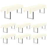 Set de șervete de masă pentru bere, 8 piese, universal pentru mese de 50/70 cm, lavabil &ndash; Ivor 100x250cm