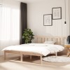 VidaXL Cadru de pat dublu, 135x190 cm, lemn masiv 814859