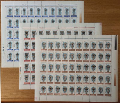 ✅RO 1998 ,LP 1451 ,&amp;quot;Troite&amp;quot; , coli intregi de 50 de marci , MNH foto