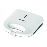 Sandwich maker HEINNER SWAN SM-K750FGWH, 750w, capacitate: 2 sandwich-uri, placi antiadezive fixe tip grill, alb