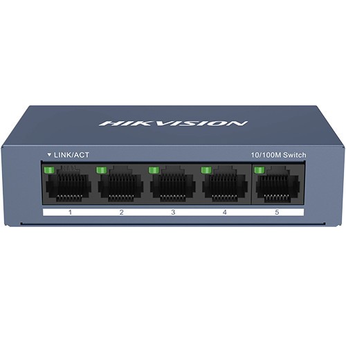 Switch 5 porturi 10/100 Mbps RJ45 - HIKVISION DS-3E0105-O