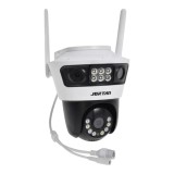 Cumpara ieftin Camera de supraveghere tripla JORTAN6 cu Wi-Fi si pe cablu retea RJ45