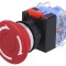 Comutator de Siguranță 22mm Roșu 2NC NO