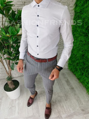 Camasa barbati eleganta cu imprimeu ZR A5596 foto