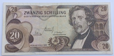Austria , 20 Shillings 1967 foto