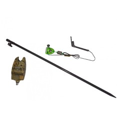 Set senzor/avertizor pescuit,swinger luminos,suport telescopic,inaltime 100cm