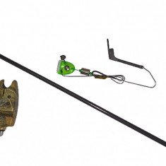 Set senzor/avertizor pescuit,swinger luminos,suport telescopic,inaltime 100cm