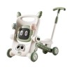 Antemergator Copii 8 in 1 Flippy Multifunctional, Scuter Trotineta, Scaun Reglabil, Maner Impingere Detasabil, Verde, 12 luni+