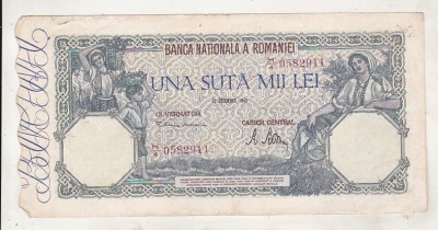 bnk bn Romania 100000 lei 20 decembrie 1946 foto