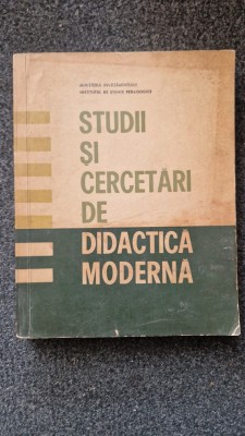 STUDII SI CERCETARI DE DIDACTICA MODERNA foto