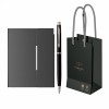 Set Cadou Parker Insignia: Creion Mecanic + Notes B6 Liniat, Negru Mat, Accesorii Cromate, Punga Cadou