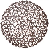 Suport Farfurie, Rotund, Diametru 38cm, Material H&acirc;rtie, Culoare Maro, Oem