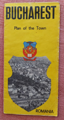 Bucuresti. Planul orasului in lb. engleza - Oficiul Nationat de Turism Carpati foto