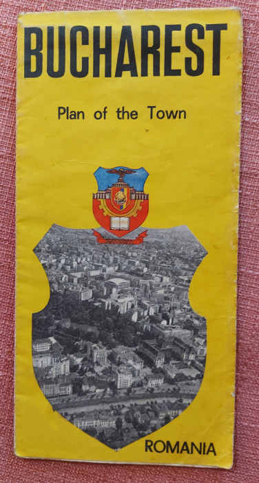 Bucuresti. Planul orasului in lb. engleza - Oficiul Nationat de Turism Carpati