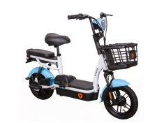 Bicicleta electrica tip scuter ZTECH ZT-02 F SPEED, nu necesita permis, motor 350W, baterie 48V 12Ah, autonomie 32km - Albastru