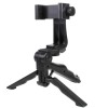 Mini trepied vlogging cu suport telefon filet 1 4, rotativ 360 grade cu menghina, Dactylion