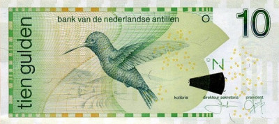 Antilele Olandeze 10 Gulden 2016 - P-28 UNC !!! foto